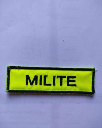 Patch MILITE ambulanza 118 velcro