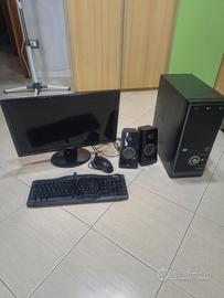 Blocco PC con monitor e accessori