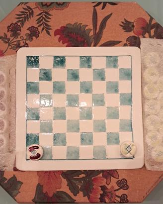 Set di dama in ceramica