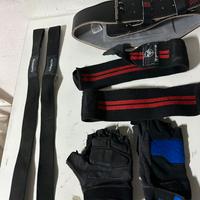 Kit palestra cintura guanti vulken ecc