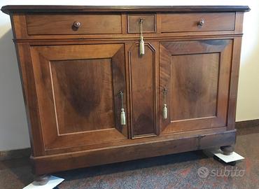 Antica CREDENZA Francese Piemontese 3 cassetti