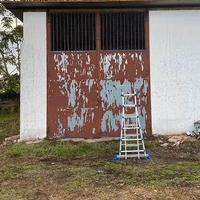 Portone in ferro zingato