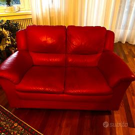 Divani in pelle rossi