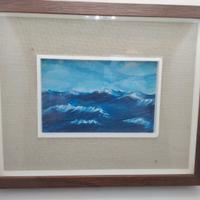 quadro dipinto ad olio, mare mosso 