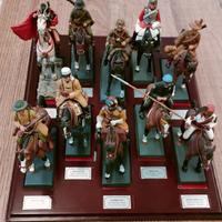 10 soldatini a cavallo di piombo De Agostini da co