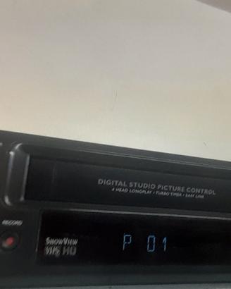 VIDEOREGISTRATORE LETTORE VHS PHILIPS 4HEAD LONGPL