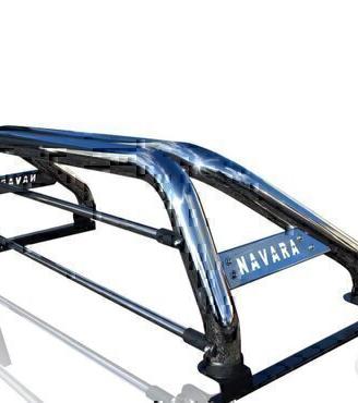 Navara D40 Roll bar inox con copertura tonneau