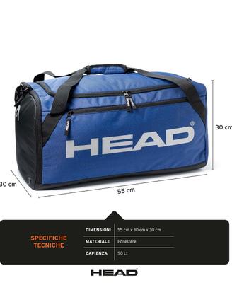borsone head palestra impermeabile 50lt