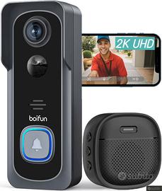 Videocitofono Wifi 2K UHD Campanello Senza Fili da