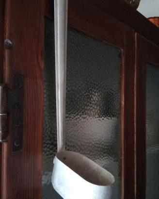 Mestolo ovale vintage alluminio