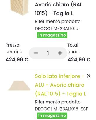copertura condizionatore  colore Bianco