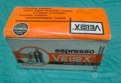caffettiera da viaggio Velox Ferrara anni 50