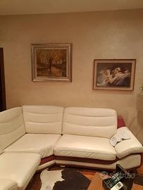 Divano artigianale in pelle