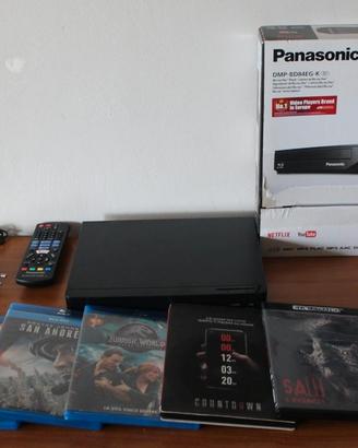 lettore Blu-ray DMP-BD84EG-K Panasonic con 5 film