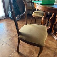 Sedie salotto legno vintage