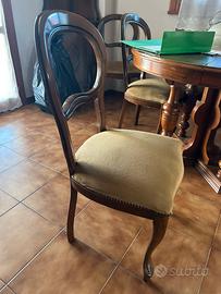 Sedie salotto legno vintage