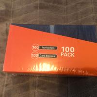 Pacco sigillato da 100 toploaders + 100 sleeves pr