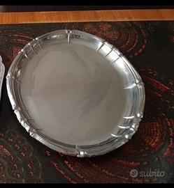 Vassoio acciaio vintage anni 70