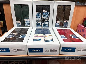 6 paia a 9€ calze pantofola malerba lana