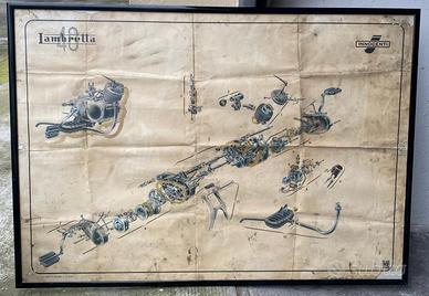 Poster lambretta  (originale )
