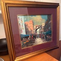 Quadro Autore De Simone (1936-2020) Strade Parigi
