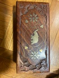 Portagioie in legno etnico