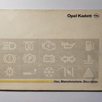 Opel kadett Uso manutenzione e sicurezza