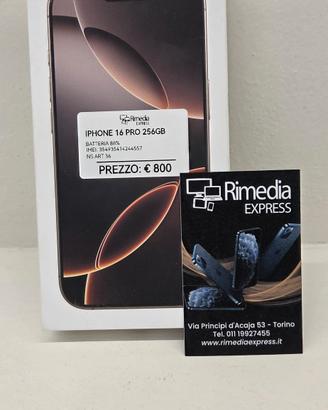 iPhone 16 Pro 256GB desert usato garanzia 