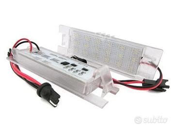 COPPIA PLACCHE TARGA  A  LED FIAT GRANDE PUNTO 