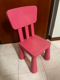 Sedia Mammut Ikea rosa