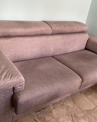 Divano letto 3 posti-modello Vieste-tessuto beige