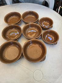 Set 6 Tegamini In Terracotta Cm 14