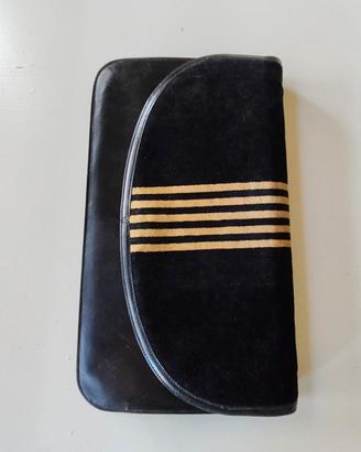 pochette vintage  in velluto nero 