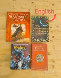 Set libri draghi fantasy 