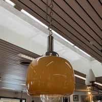 Lampadario vintage in vetro