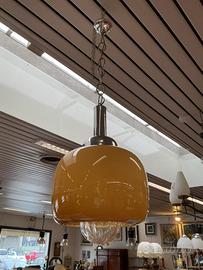 Lampadario vintage in vetro