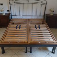 steuttura letto matrimoniale in ferro battuto