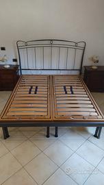 steuttura letto matrimoniale in ferro battuto