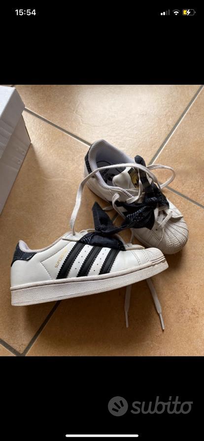 Scarpe da Bambina Adidas SuperStar fiocco nr. 30 Abbigliamento e