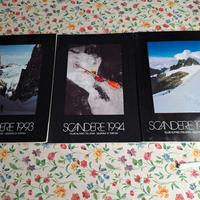 Set di 3 libri  SCANDERE Club Alpino Italiano 