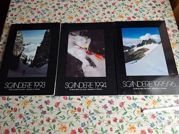Set di 3 libri  SCANDERE Club Alpino Italiano 