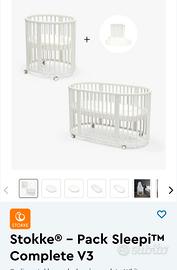 set stokke sleepi completo di 2  materassi 