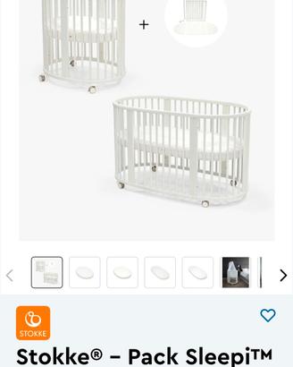 set stokke sleepi completo di 2  materassi 