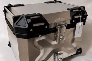 Top case 45 lt in alluminio naturale