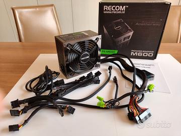 Alimentatore PC Modulare Recom M600 600W Scatola