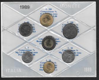 Italia - set monete FdC 1989 UNI 784