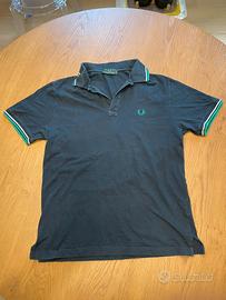 Polo Fred Perry Originale – Nero con dettagli verd