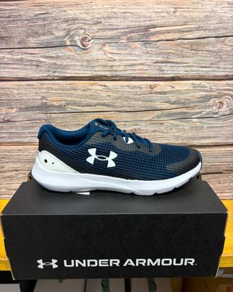 Under Armour scarpe uomo sportive running blu 44