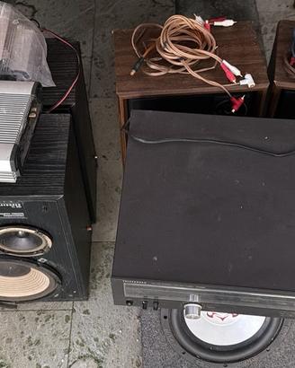 Amplificatori + sub + casse