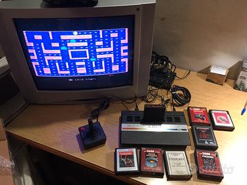 ATARI 2600 JUNIOR VINTAGE RETRO CONSOLE + 8 GIOCHI
